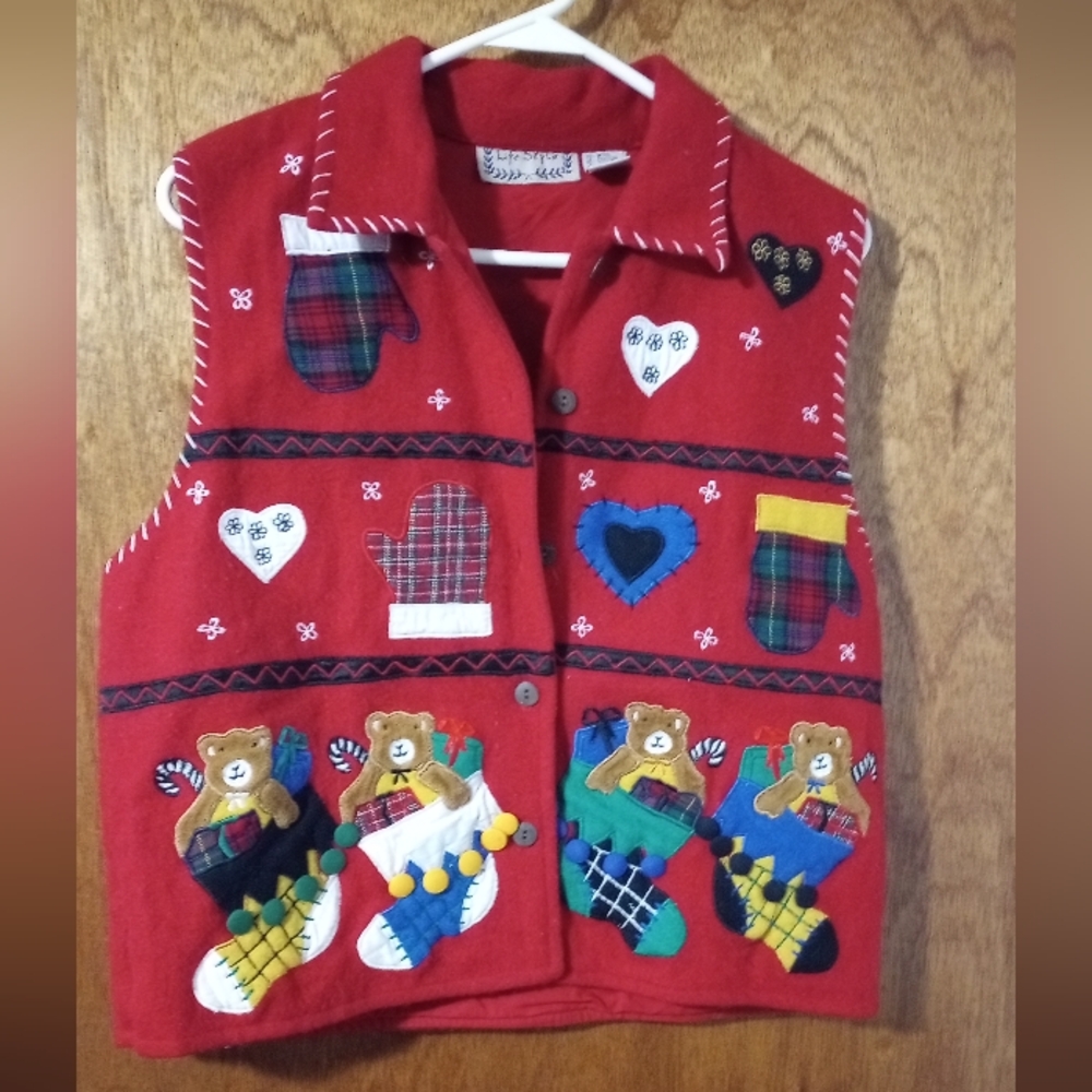 Vintage Christmas vest